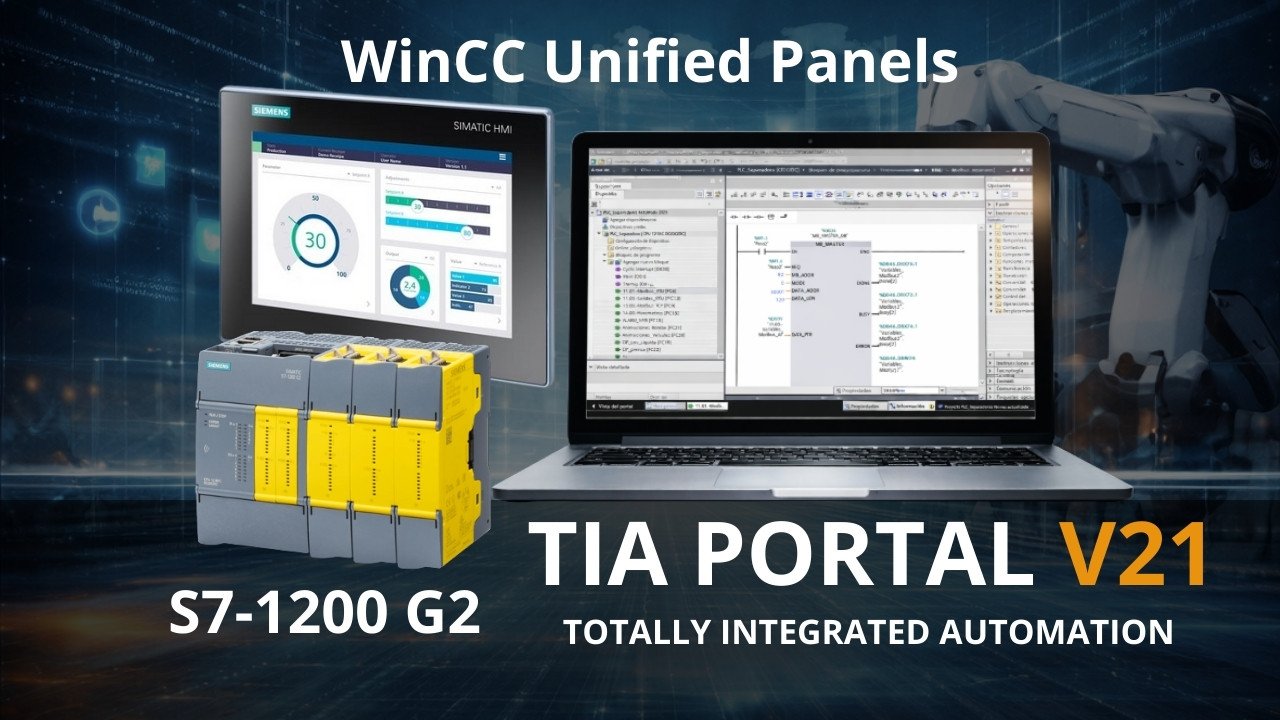 TIA Portal V21 – Ingeniería Profesional con PLC S7-1200 G2 y HMI Unified