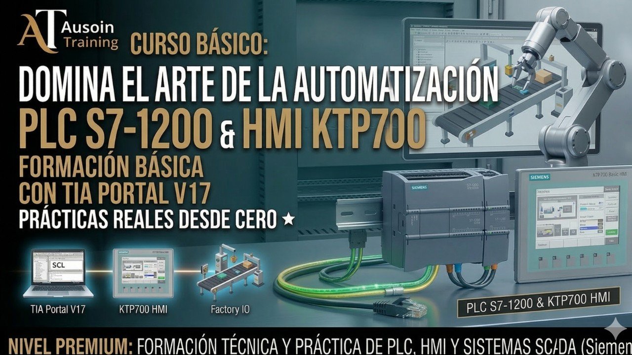 TIA PORTAL S7-1200 y HMI KTP700 Nivel Básico