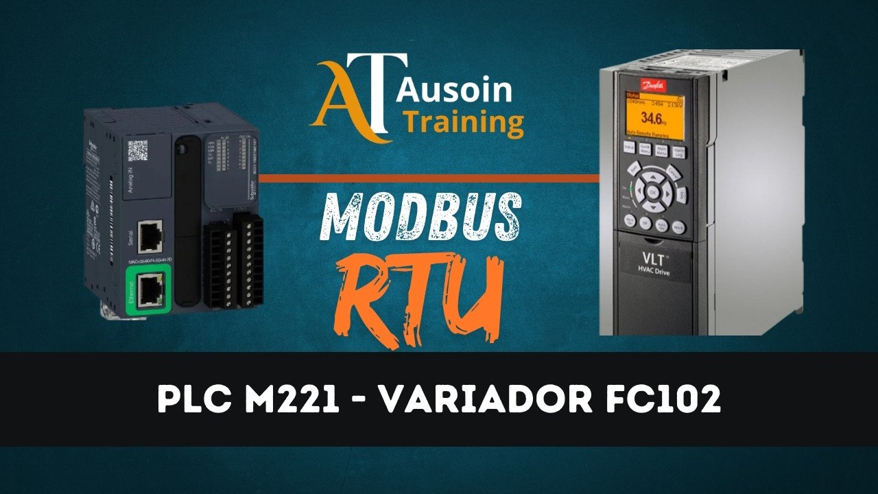 Modbus RTU: Modicon M221 y Danfoss FC102