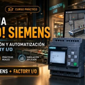 Portada del curso práctico de programación LOGO! Siemens con Factory I/O de Ausoin Training