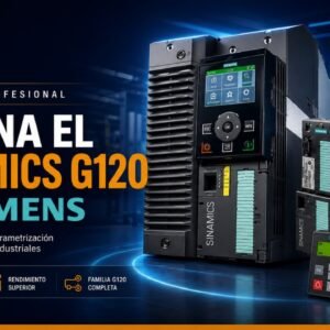 Portada del curso de configuración y parametrización de variadores SINAMICS G120 de Siemensg