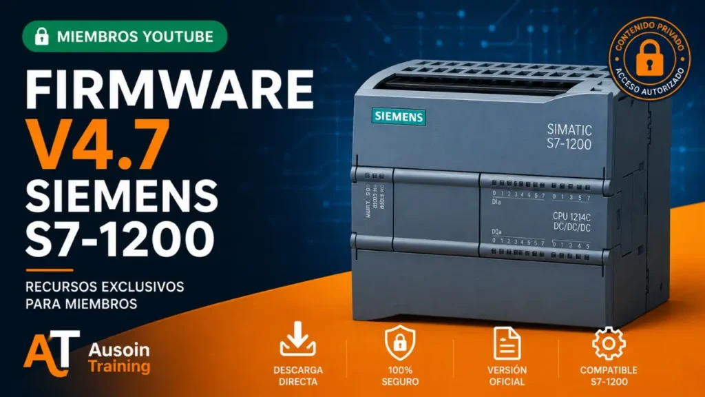 descargar firmware V4.7 Siemens S7-1200